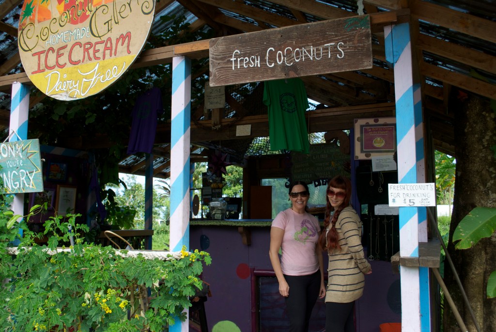 My friend Stacy and I (right). I feel totally chubbed out from ice cream in this pic so don't judge!